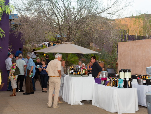 Attendees enjoying the food at the 2014 event