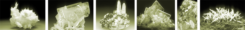 Six minerals from the Desert Museum's collection