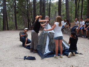 Pitching a Tent
