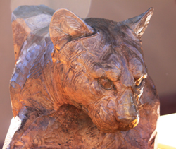 Picture of Mountain Lion sculpture by Mark Rossi