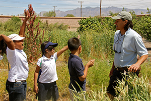 Camp Participants and Educator at the Mission