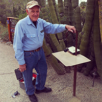Photo of a Exhibits volunteer