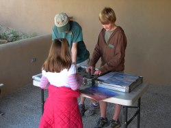 Jr. Docents at work