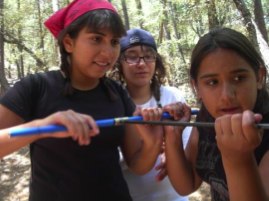 Three Kids at Camp