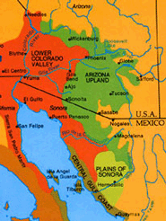 Map of Sonoran Desert Regions