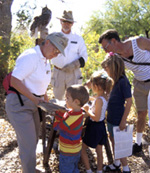 Docent with children