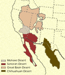 North American desert map